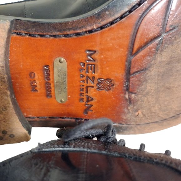 Mezlan Men's Platinum (Seager 885) Genuine Black Ostrich, 9.5 Medium - Picture 4 of 4